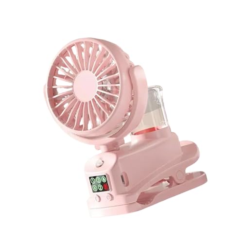 LIGSLN Kleiner Desktop-Ventilator, Clip-On-Ventilator, 4 Geschwindigkeitsstufen, Luftkühlung für Bürokühlung von LIGSLN