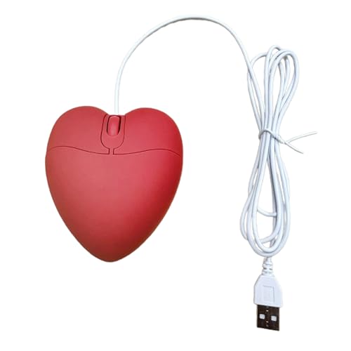LIGSLN Love Heart Mouse Funny USB Corded Mouse for Computer Game Mouse von LIGSLN