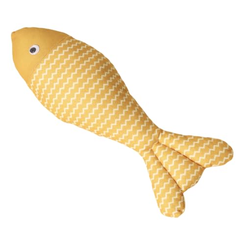 LIGSLN Plüsch-Katzenspielzeug in Fischform, weiches Kätzchenspielzeug, kaufest, für Kätzchen, Aktivität, Zähneknirschen von LIGSLN