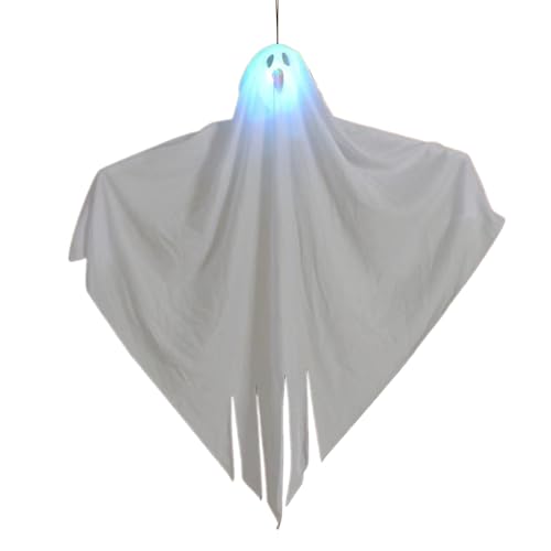 Leuchtende Augen Totenkopf hängende Dekorationen Halloween Eve Decors Fenster Display Zimmer Behang Hofdekoration von LIGSLN