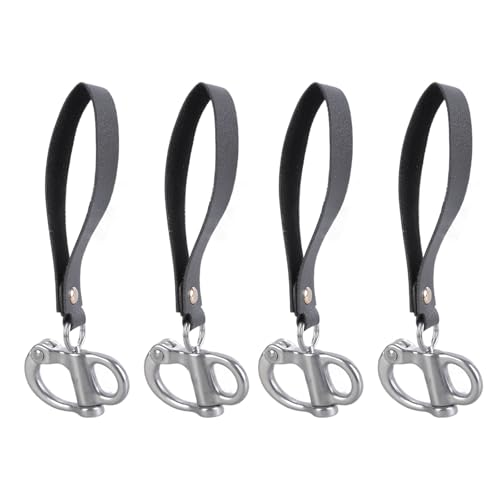 Schnellspannverschlüsse aus Stahl mit korrosionsbeständigen Steckverbindern, feste Federschnalle, Set für Klettern und Boote, Stahl-Schnellspannbügel, 4 Stück Schnellspannverschlüsse aus Stahl mit korrosionsbeständigen Steckverbindern, feste Federschnalle, Set für Klettern und Boote, Stahl-Schnellspannbügel, 4 Stück von LIGSLN
