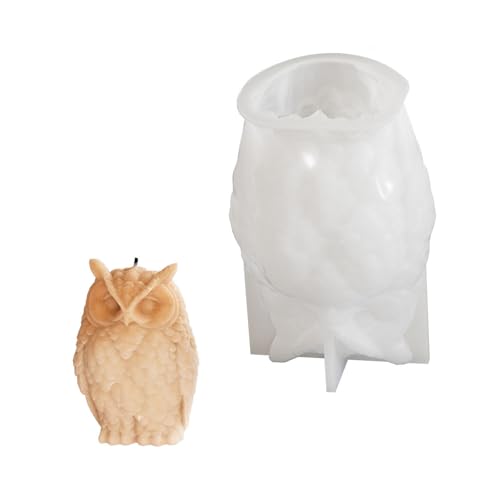 Silikonform für Ornamente, Seifenherstellung, Eulenform, Kerzenform, Silikon für Heimdekorationsprojekte von LIGSLN