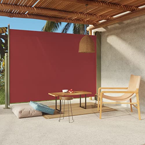 Möbelsets, Werkzeuge, Terrasse, einziehbare Seitenmarkise 220 x 300 cm, Rot von LIGTEX