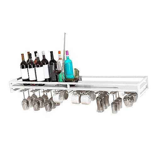 LIGUOYI Weinglashalter Wand, Weinflaschenregal Und Stemware-Aufhänger Stemware-Racks Robust Und Langlebig Platzsparend Für Familie Restaurant Hotel Bar, Mit Schrauben Weinglashalterung Hangend LIGUOYI Weinglashalter Wand, Weinflaschenregal Und Stemware-Aufhänger Stemware-Racks Robust Und Langlebig Platzsparend Für Familie Restaurant Hotel Bar, Mit Schrauben Weinglashalterung Hangend von LIGUOYI