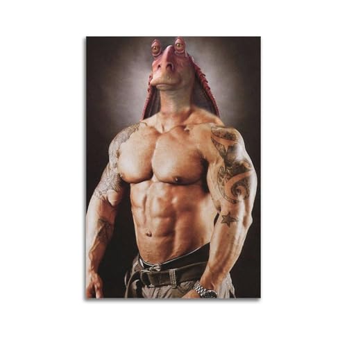 LIHAIXUAN Buff Jar Jar Binks Kunstposter auf Leinwand, ästhetische Bilder, Kunstdrucke für Wanddekoration, 40 x 60 cm, ungerahmter Stil LIHAIXUAN Buff Jar Jar Binks Kunstposter auf Leinwand, ästhetische Bilder, Kunstdrucke für Wanddekoration, 40 x 60 cm, ungerahmter Stil von LIHAIXUAN