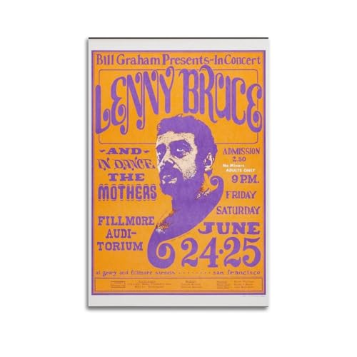 LIHAIXUAN Lenny Bruce at The Fillmore Auditorium Poster auf Leinwand, ästhetische Bilder, Kunstdrucke für Wanddekoration, 30 x 45 cm, ungerahmter Stil LIHAIXUAN Lenny Bruce at The Fillmore Auditorium Poster auf Leinwand, ästhetische Bilder, Kunstdrucke für Wanddekoration, 30 x 45 cm, ungerahmter Stil von LIHAIXUAN