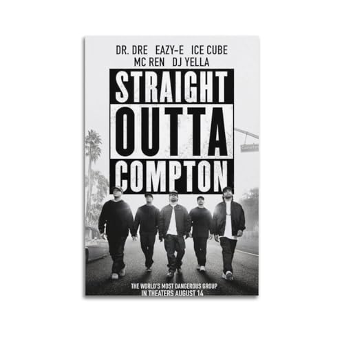 LIHAIXUAN Straight Outta Compton NWA Poster auf Leinwand, ästhetische Bilder, Kunstdrucke für Wanddekoration, 30 x 45 cm, ungerahmter Stil LIHAIXUAN Straight Outta Compton NWA Poster auf Leinwand, ästhetische Bilder, Kunstdrucke für Wanddekoration, 30 x 45 cm, ungerahmter Stil von LIHAIXUAN