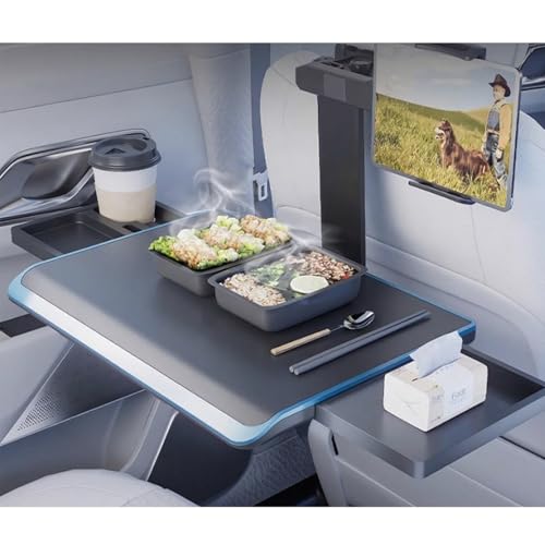 Klappbarer Autositz Tisch Mit Tablet Halterung, Essenstabelle Für Rücksitz - Laptoptisch Aus Alu Zum Arbeiten, Schreiben & Essen Im Auto Auf Reisen Klappbarer Autositz Tisch Mit Tablet Halterung, Essenstabelle Für Rücksitz - Laptoptisch Aus Alu Zum Arbeiten, Schreiben & Essen Im Auto Auf Reisen von LIHDNGXM