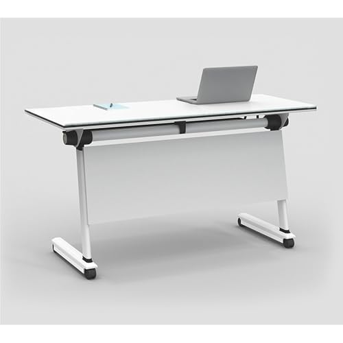 Klappkonferenztisch Mit Klappplatte Und Verriegelbaren Rädern Mobile Rechteckige Modulare Tische Mobile Seminartische, Dynamische Tagungen, Trainertische Lange Geschäftstische, Konferenzräume(1pcs,55x von LIHDNGXM