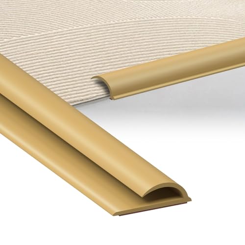 LIHIQIYA Selbstklebende Randleiste für Teppiche, 1m PVC Übergangsleiste Boden, Übergangsleiste von Teppich, Teppicheinfassband Selbstklebend Übergangsprofil für Fußmatte, Teppich, Treppen, Türkanten von LIHIQIYA