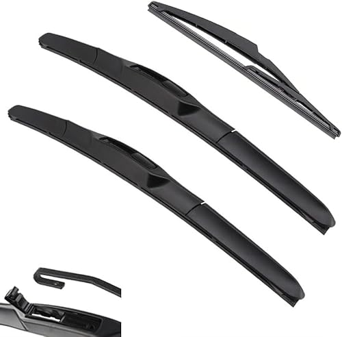 LIHONGMM Für Suzuki Swift Hatchback RS413 RS413D RS415 2004-2010 21in+18in+10in 2 Stück Auto Heckscheibenwischer und 1 Stück Heckscheibenwischerarm von LIHONGMM