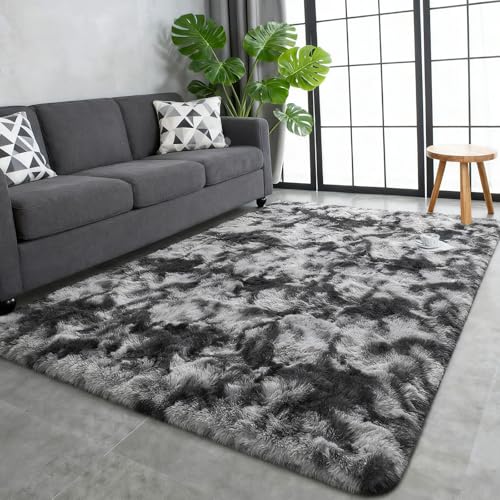 LIHUANE Shaggy Hochflor Teppich 70 x 140 cm Super Soft Hochwertiger Weich Moderne Teppiche Matte Teppichen Pflegeleicht Und Robust für Terrasse Und Garten, Dunkelgrau LIHUANE Shaggy Hochflor Teppich 70 x 140 cm Super Soft Hochwertiger Weich Moderne Teppiche Matte Teppichen Pflegeleicht Und Robust für Terrasse Und Garten, Dunkelgrau von LIHUANE