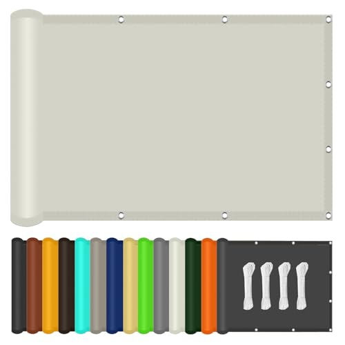 Sonnenschutz Markise 220 x 220 cm Wasserabweisend UV Schutz Uv-Schutz Schattiernetz im Viele Größe Und Farben für Außenbereiche Wie Garten Und Balkone, Terrasse, cremefarben Sonnenschutz Markise 220 x 220 cm Wasserabweisend UV Schutz Uv-Schutz Schattiernetz im Viele Größe Und Farben für Außenbereiche Wie Garten Und Balkone, Terrasse, cremefarben von LIHUANE