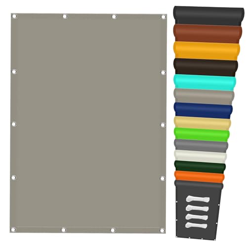 Sonnensegel Balkon Ohne Bohren 120 x 240 cm Wasserabweisend UV Schutz 98% UV Schutz Segeltuch Verschiedene Größen für Patio Hinterhof Rasengarten Outdoor-Aktivitäten, Khaki Sonnensegel Balkon Ohne Bohren 120 x 240 cm Wasserabweisend UV Schutz 98% UV Schutz Segeltuch Verschiedene Größen für Patio Hinterhof Rasengarten Outdoor-Aktivitäten, Khaki von LIHUANE
