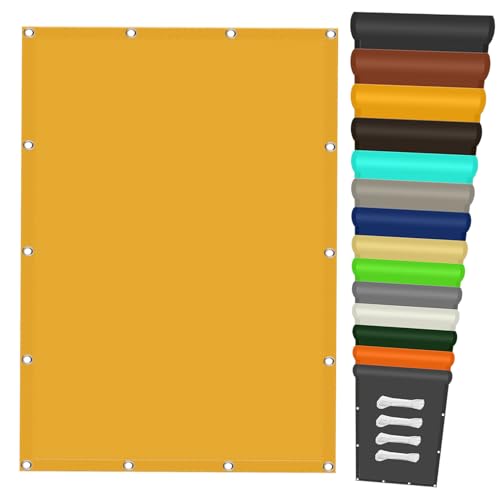 Sonnensegel Balkon Ohne Bohren 120 x 340 cm Wasserabweisend UV Schutz 98% UV Schutz Segeltuch Verschiedene Größen für Patio Hinterhof Rasengarten Outdoor-Aktivitäten, Golden Sonnensegel Balkon Ohne Bohren 120 x 340 cm Wasserabweisend UV Schutz 98% UV Schutz Segeltuch Verschiedene Größen für Patio Hinterhof Rasengarten Outdoor-Aktivitäten, Golden von LIHUANE