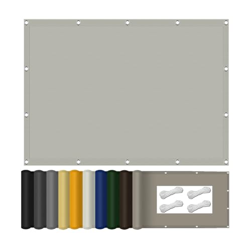 Sonnensegel Quadratisch 210 x 360 cm Wasserdicht Rechteckig mit Ösen Schattiernetz Sonnensege Befestigungsseile Premium für Patio Hinterhof Rasengarten Outdoor-Aktivitäten, cremefarben von LIHUANE