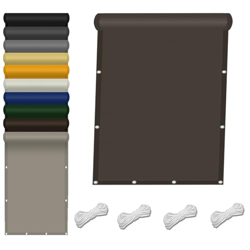 Sonnensegel Quadratisch 240 x 280 cm Wasserdicht Rechteckig mit Ösen Uv-Schutz Schattiernetz Befestigungsseile Premium für Patio Hinterhof Rasengarten Outdoor-Aktivitäten, braun Sonnensegel Quadratisch 240 x 280 cm Wasserdicht Rechteckig mit Ösen Uv-Schutz Schattiernetz Befestigungsseile Premium für Patio Hinterhof Rasengarten Outdoor-Aktivitäten, braun von LIHUANE