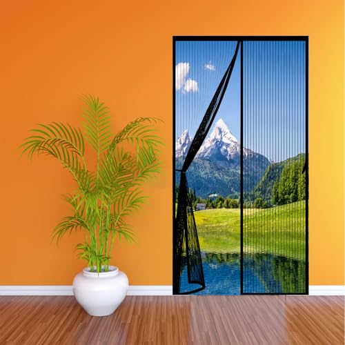 Türvorhang Fliegenschutz 75 x 211 cm Einfache Installation Fliegenschutz Türen Lichtdurchlässig, Reißfest, Wetterfest Ideal für Balkontür, Kellertür Und Terrassentür, Schwarz Türvorhang Fliegenschutz 75 x 211 cm Einfache Installation Fliegenschutz Türen Lichtdurchlässig, Reißfest, Wetterfest Ideal für Balkontür, Kellertür Und Terrassentür, Schwarz von LIHUANE