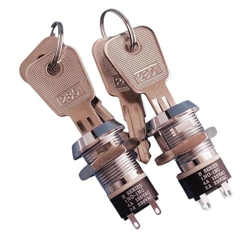 19mm Power Lock 2801 Aufzugsschloss Schlüsselschalter elektronisches Schloss Basisstationsschloss Einzelzug Doppelzug(Double extraction,2NO 2NC) von LIHWQ