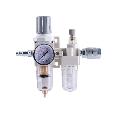AC2010-02 AC3010-03 Pneumatischer Druckregler Combo Öl-Wasser-Separator Manuelle Entwässerung 1/4 "3/8" NPT Kompressor Luftfilter(AC2010-2) von LIHWQ