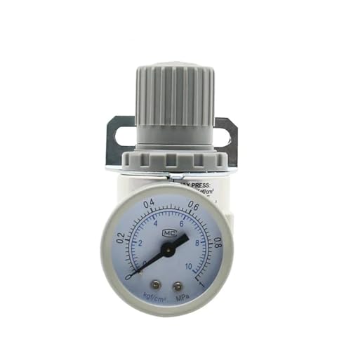 AR2000 1/4'' Luftdruckregler Steuerung Kompressor Pumpe Gas Regulierung Behandlung Einheiten mit Manometer Einstellbar(AR2000-PC 8mm) von LIHWQ