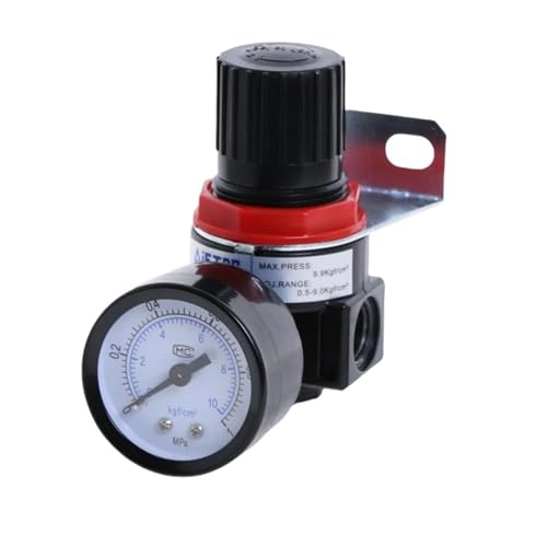 AR2000 G1/4'' FRL Einheit Luftsteuerung Kompressor Druckbegrenzungsventil mit passendem Rohrband(AR2000-PC 6mm) von LIHWQ