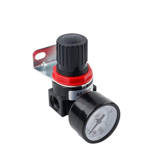 AR2000 Precision Pneumatic Pressure Regulator, 1/4 Inch Thread Interface 0-1MPA Suitable For Air Compressors, Pneumatic Tools(SET-A) von LIHWQ
