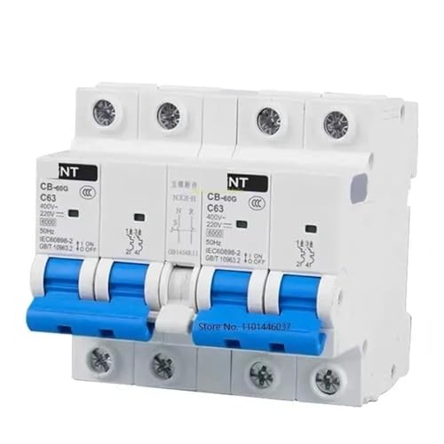 CB-60A DC Elektrische Fahrzeug Solar Energie Dual Power Manuelle Transfer Switch Circuit Breaker AC 220V 380V 400V MCB 50A 63A(2A) von LIHWQ