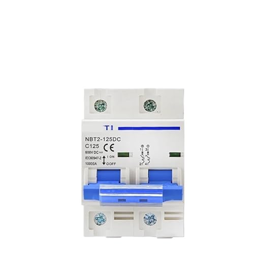 NBT2-125DC 2P PV Din-Schiene DC 600V 80A 100A 125A 10kA C Kurve Solar Schalter Stromkreis MCB(100A) von LIHWQ
