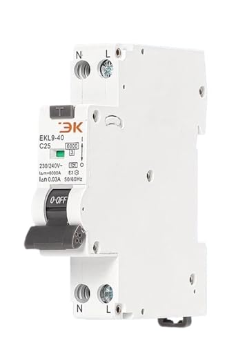 RCBO Typ A Fehlerstrom-Schutzschalter 6KA 1P + N 2P DPN Mit Überstrom Leckage Schutz 30mA EKL9-40(16A) von LIHWQ