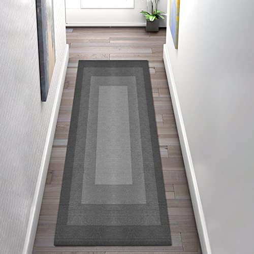 Teppiche Läufer Rutschfester Grauer Geometrischer Moderner Stil Waschbar Innendekor Teppich 60×180cm anpassbarer Schmaler Teppich Läufer für Flure Küche Wohnzimmer Teppiche Läufer Rutschfester Grauer Geometrischer Moderner Stil Waschbar Innendekor Teppich 60×180cm anpassbarer Schmaler Teppich Läufer für Flure Küche Wohnzimmer von LIHY