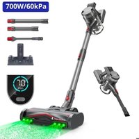 700W/60kPa Aspirateur Balai sans Fil 84000mAh, 70min Multi-Cône 8 Level de Filtration 10 en 1 OLED Ecran Brosse LED Verte 700W/60kPa Aspirateur Balai sans Fil 84000mAh, 70min Multi-Cône 8 Level de Filtration 10 en 1 OLED Ecran Brosse LED Verte von LIIMOO