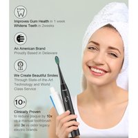 Brosse à dents électrique Liimoo avec 6 têtes de brosse , brosse à dents électrique à ultrasons rechargeable von LIIMOO