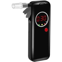 Alkoholtester mit 3 LED-Anzeigen zur Messung nach dem Essen und Trinken (1 Stück - Schwarz) von LIIYIELA