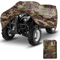 Autoabdeckung, ATV-/Quad-Abdeckung, Winterfeste Staub- und Regenschutzabdeckung Ochrona UV 190T Kamuflaż XXXL (256 x 110 x 120 cm) von LIIYIELA