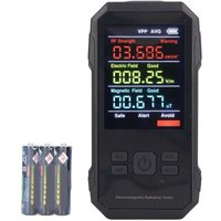 Elektromagnetisches Strahlungsmessgerät mit Batterie, tragbarer schwarzer digitaler Hochfrequenz-Strahlungsdetektor von LIIYIELA