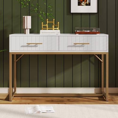 LIJBDDM Schminktisch,Kommode Schlafzimmer Highboard Weiss Sideboard Schubladenkommode Kommode für Schlafzimmer (White + Particle Board) von LIJBDDM