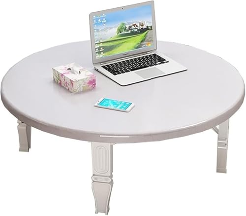 LIJBDDM Zusammenklappbarer runder Tisch, japanischer niedriger Tisch/Couchtisch/Arbeitszimmertisch/Esstisch, für Tatami-Schlafzimmer, Erkerfenstertisch (Größe: 60 cm, Farbe: D) von LIJBDDM