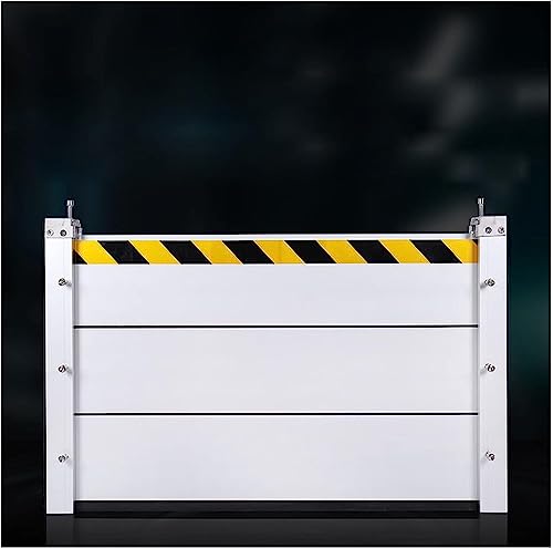 Hochwasserschutz-Sperrstraße, Hochwasserschutz-Anschlagsystem, 100-cm-Wasserabweiser, einfach zu bedienen, geeignet für Garageneinfahrten, Durchgänge, Straßen usw. (Größe: 100 x 60 von LIJBN