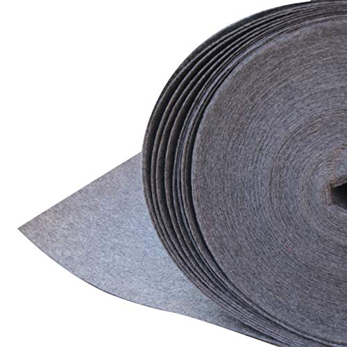 LIJBN Grauer Teppichläufer für Hochzeit, 2 mm dick, Einweg-Gangläufer für Hochzeiten, für Outdoor, Hochzeit, Polyester-Läufer für Flur, Hochzeit (Größe: 1 × 20 m), Farbe: grau) von LIJBN