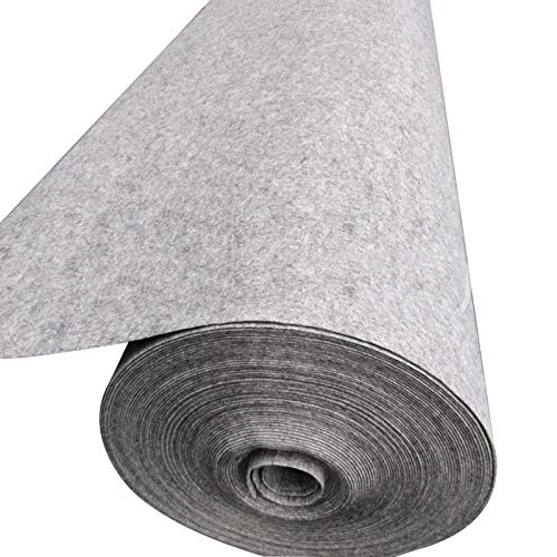 LIJBN Hochzeitsteppich Gangläufer, 2,2 mm dick, Einweg-Teppich, Polyester, für Party, Abschlussball, Veranstaltung, Hochzeit (Größe: 1 × 30 m), Farbe: grau) von LIJBN