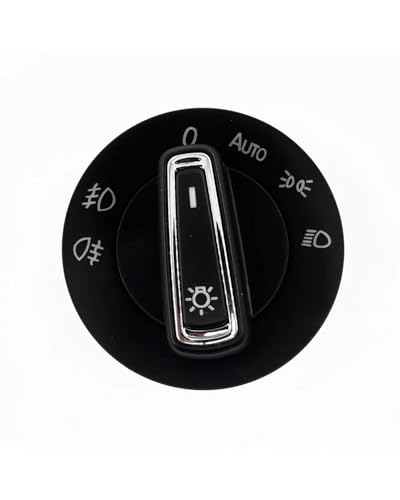 LIJHGFFA Scheinwerferschalter Tastenmodu Für Golf Für MK7 7 Polo 6C Chrom Auto Scheinwerfer Switch Control Sensor Modul 10 Pins Kit von LIJHGFFA
