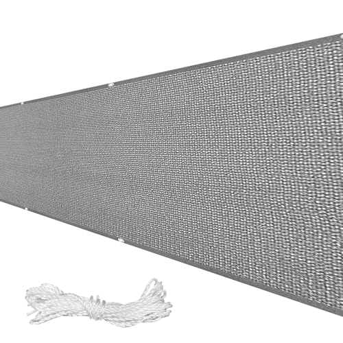 Balkonverkleidung Balkonabdeckung 40 x 600 cm Wetterbeständiges Und Pflegeleichtes HDPE Balkonverkleidung Balkonabdeckung mit Kabelbinder für Balkon Und Terrasse, Grau Balkonverkleidung Balkonabdeckung 40 x 600 cm Wetterbeständiges Und Pflegeleichtes HDPE Balkonverkleidung Balkonabdeckung mit Kabelbinder für Balkon Und Terrasse, Grau von LIJIAO