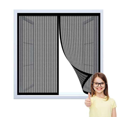 Insektenschutz für Fenster mit Rahmen 64 x 170 cm Klebmontage Ohne Bohren Fliegengitter Balkontür Moskitonetz Fliegennetz für Fenster Und Türen, Schwarz Insektenschutz für Fenster mit Rahmen 64 x 170 cm Klebmontage Ohne Bohren Fliegengitter Balkontür Moskitonetz Fliegennetz für Fenster Und Türen, Schwarz von LIJIAO
