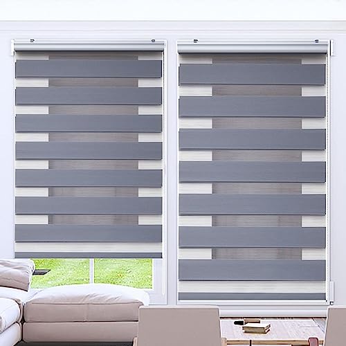 Lamellenvorhang Vertikaljalousie 30 x 220 cm Doppelter Stoff, durchscheinend Vertikaljalousie für Babyzimmer Montage-Teile inklusive für Tür und Fenster, Dunkelgrau Lamellenvorhang Vertikaljalousie 30 x 220 cm Doppelter Stoff, durchscheinend Vertikaljalousie für Babyzimmer Montage-Teile inklusive für Tür und Fenster, Dunkelgrau von LIJIAO