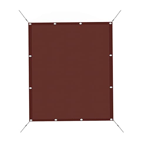 Sonnensegel Sonnenschutz Windschutz 1.5 x 2 m Schutz Windschutz Reißfest Wetterfest Sonnensegel Sonnenschutz Rechteckig mit 1.5m freiem Seil für Balkon, Pool, Garten, Weinrot von LIJIAO