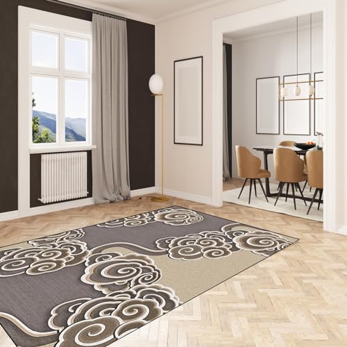 Teppich Läufer, Küchenmatte 70 x 150 cm rutschfest Waschbar Küchenteppich Küchenfußmatten mit Rutschfester Unterseite für Flur & Wohnraum, C von LIJIAO
