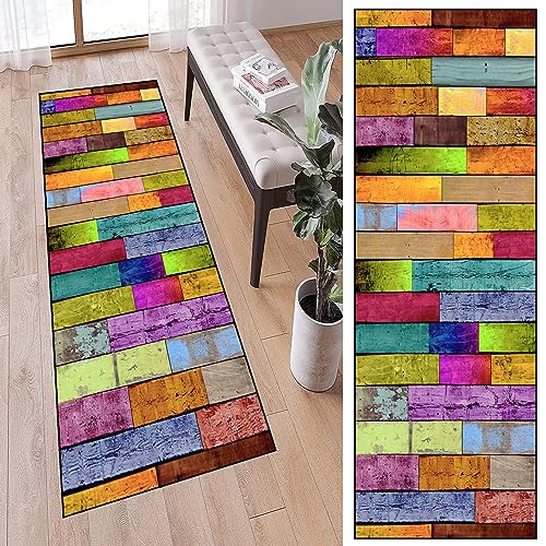 Teppich Läufer Fußmatte 40 x 360 cm Langlebig & strapazierfähig In- & Outdoor Teppich Teppichläufer auf Maß Erhältlich in vielen Größen für Flur & Korridor, F von LIJIAO