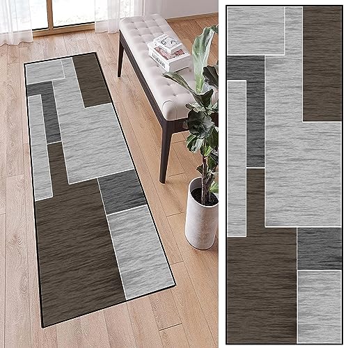 Teppich Läufer Fußmatte 50 x 250 cm rutschfest Pflegeleicht Schmutzfangmatte Sauberlaufmatte Teppich mit Rutschfester Unterseite für Flur & Korridor, G von LIJIAO