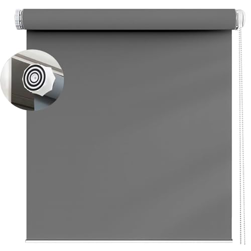 Verdunkelungsrollo Klemmfix ohne Bohren 35 x 230 cm Hitzeschutz und Sichtschutz, Sonnenschutzrollo Seitenzugrollo inkl. Zubehör für Wohnzimmer, Schlafzimmer, Dunkelgrau Verdunkelungsrollo Klemmfix ohne Bohren 35 x 230 cm Hitzeschutz und Sichtschutz, Sonnenschutzrollo Seitenzugrollo inkl. Zubehör für Wohnzimmer, Schlafzimmer, Dunkelgrau von LIJIAO